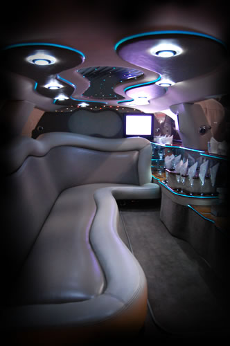 Photo of limousine interior